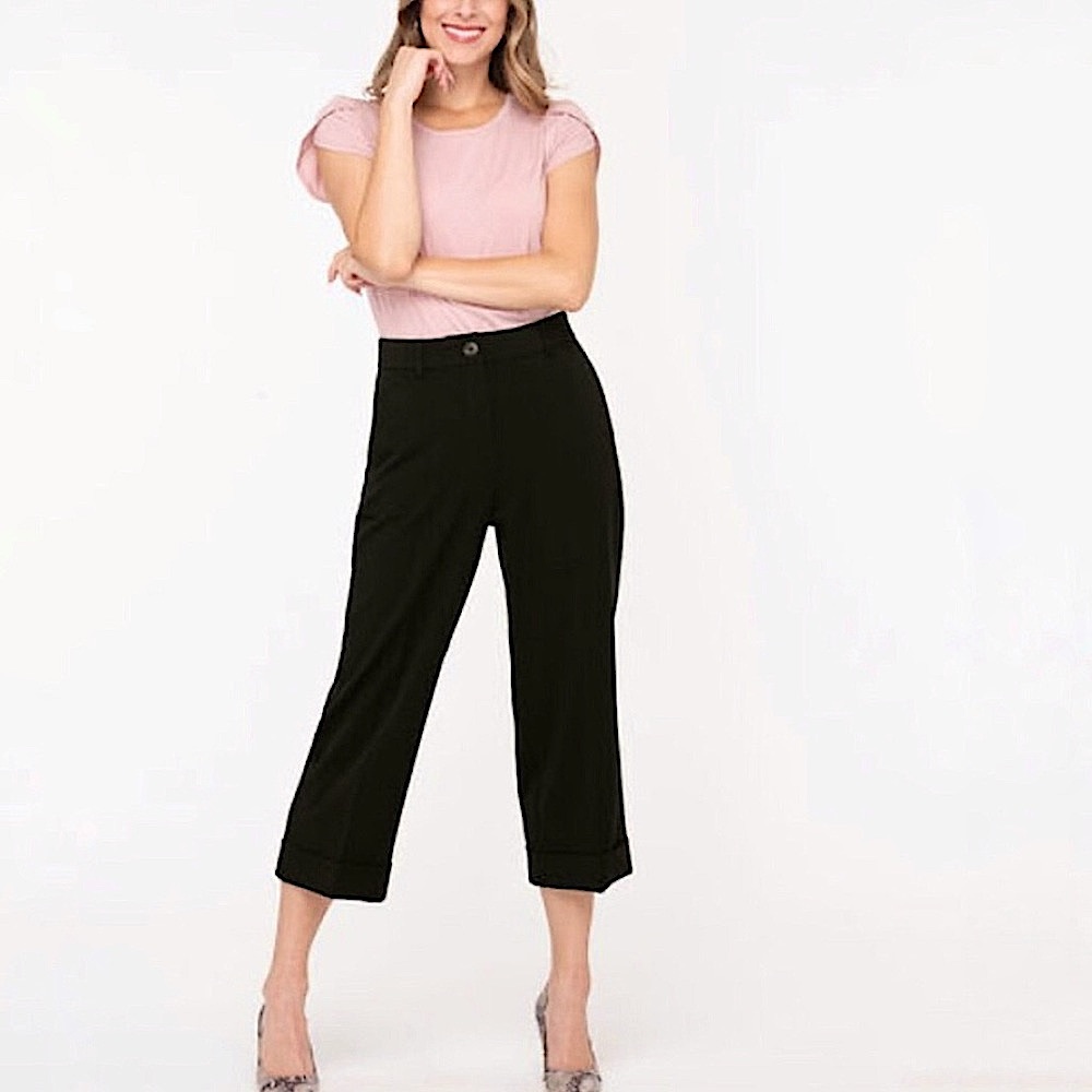$ 19 🔥🔥SALE!!! Sz 4,6,8 Tri-Blend Cropped Wide Leg